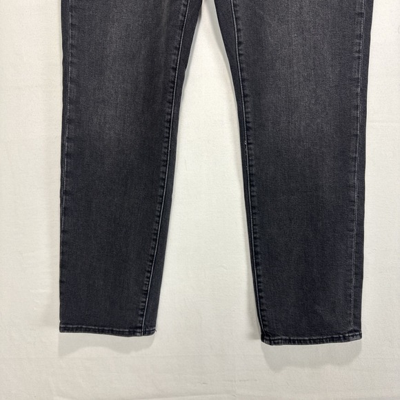 Levis 541 Jeans Mens 31x29 Big E Black Denim Athletic Taper Stretch Casual Hemed - Picture 5 of 12